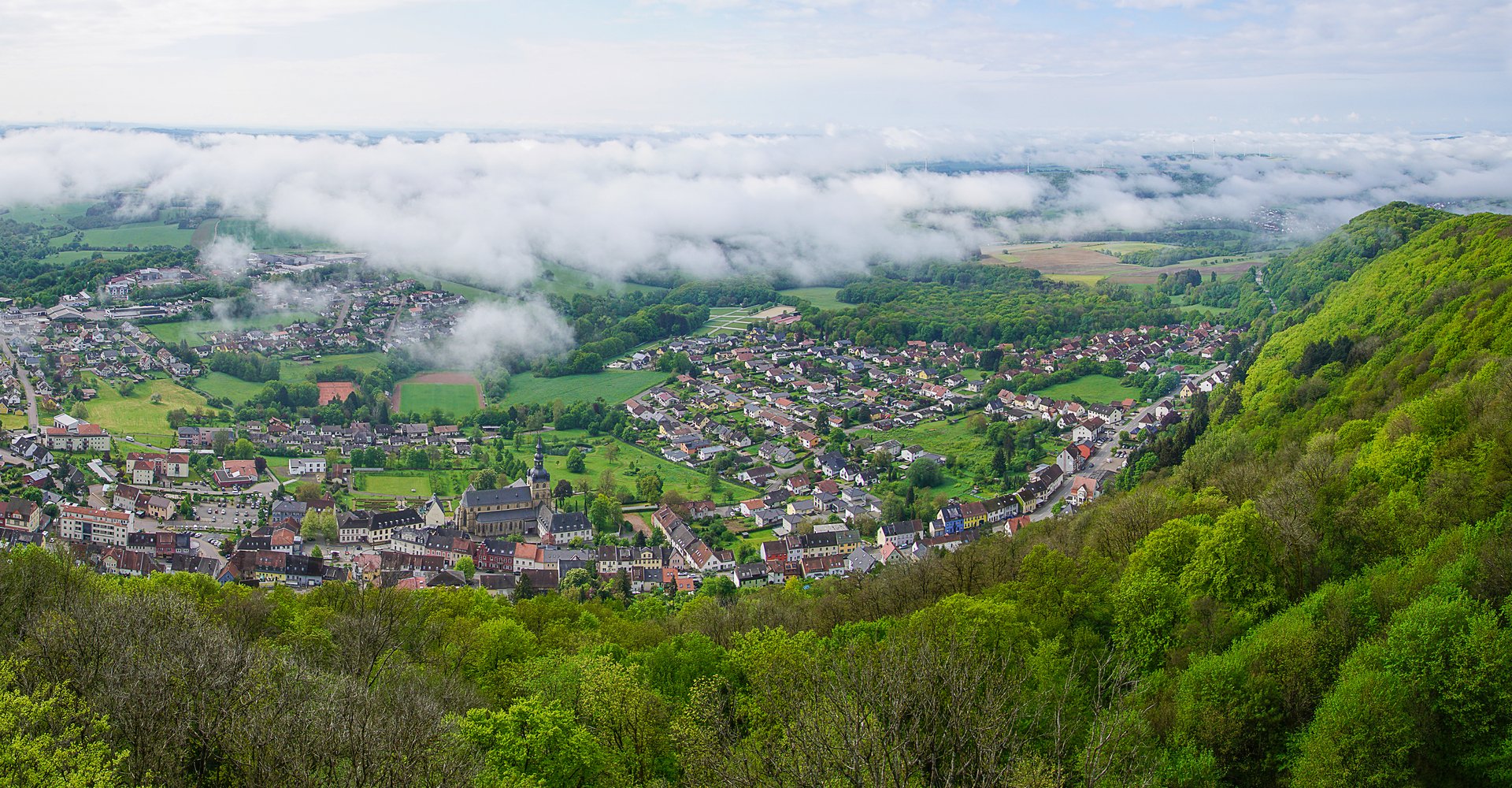 Panorama des Ortes Tholey